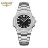 LONGLUX Men's Steel Strap Nautilus Watch Calendar Luminous Business Quartz Watch