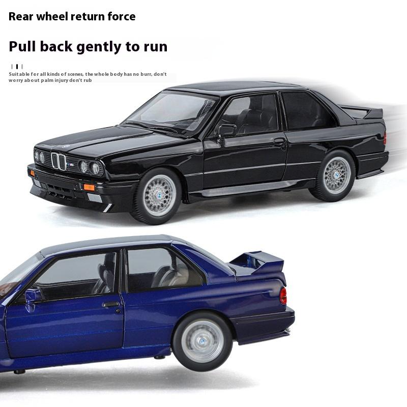 1/24 Scale BMW M3 1988 Street Car Diecast Alloy Metal Model Car Collection Hobbies Decorative Ornament Gift Box for Boyfriend Present