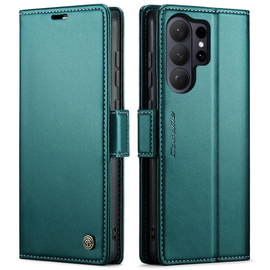 Кожаный кошелек-книжка с отделениями для карт для Samsung Galaxy S26 Ultra S25 Edge S24 S23 S22 Plus FE Магнитная зарядка Защита от падений Чехол