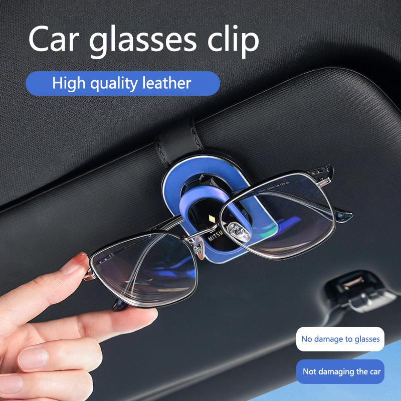 Aluminium Alloy Car Glasses Clip Auto Sunglasses Visor Glasses Holder For Mitsubishi Lancer 9 EX Outlander 3 ASX L200 Accessory
