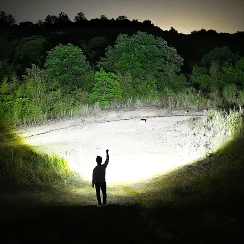 Самый мощный фонарик XHP360 LED кемпинговый фонарь сверхъяркие дальнобойные фонарики диммируемые перезаряжаемые лампы для улицы