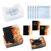 Coaster Resin Molds Coaster Silicone Mold Storage Box Mold Epoxy Resin Molds for DIY Resin Cups Mats Mould Decoration
