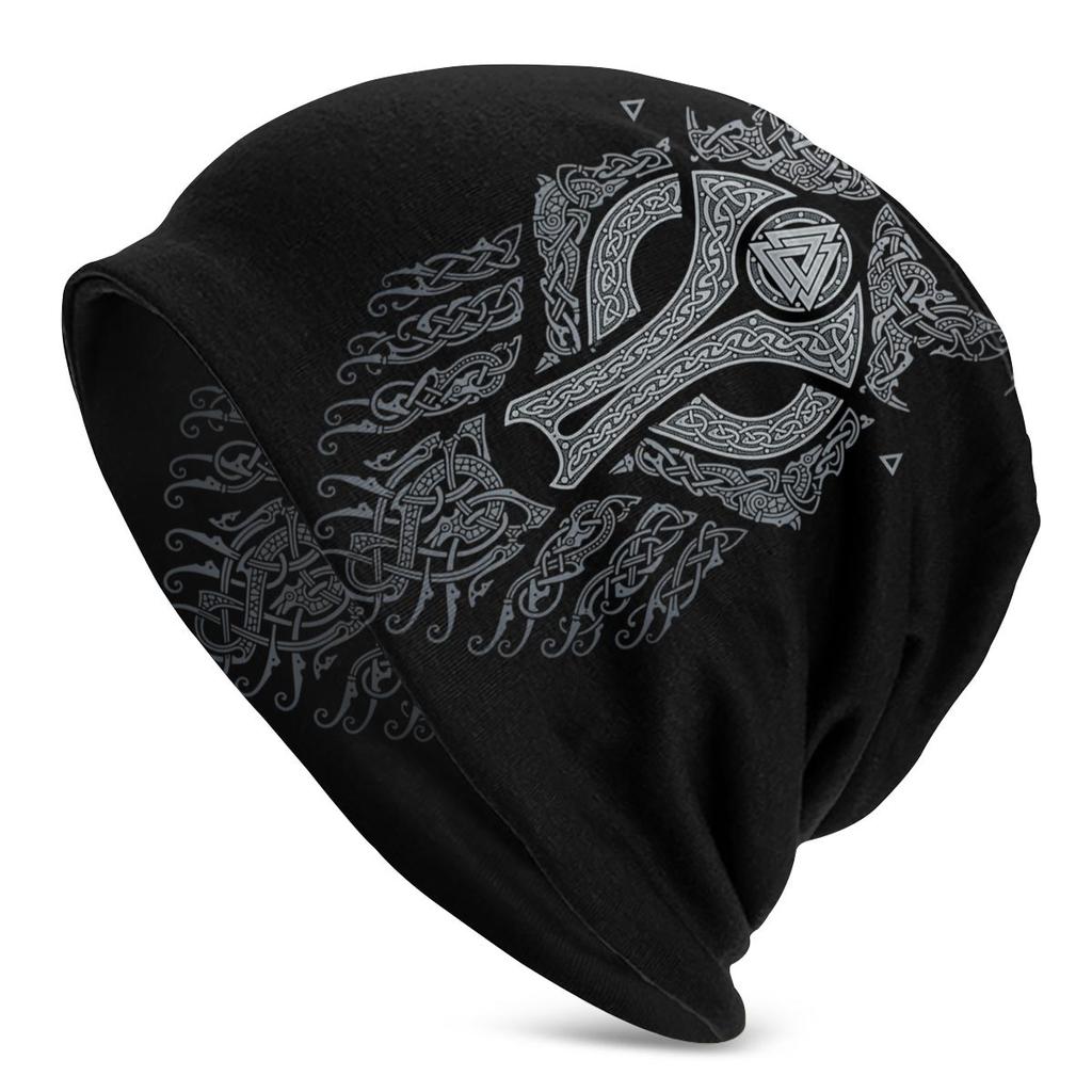 FENRIR LOKI'S SON Wolf Romantic Horror Film Viking Unisex Bonnet Winter Windproof Double Layer Hats For Unisex Women