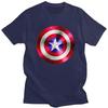 Handsome Captain America T Shirt Men Short Sleeves Cotton T-shirt Casual Shield Superhero Tees Fashion Tshirt#Color