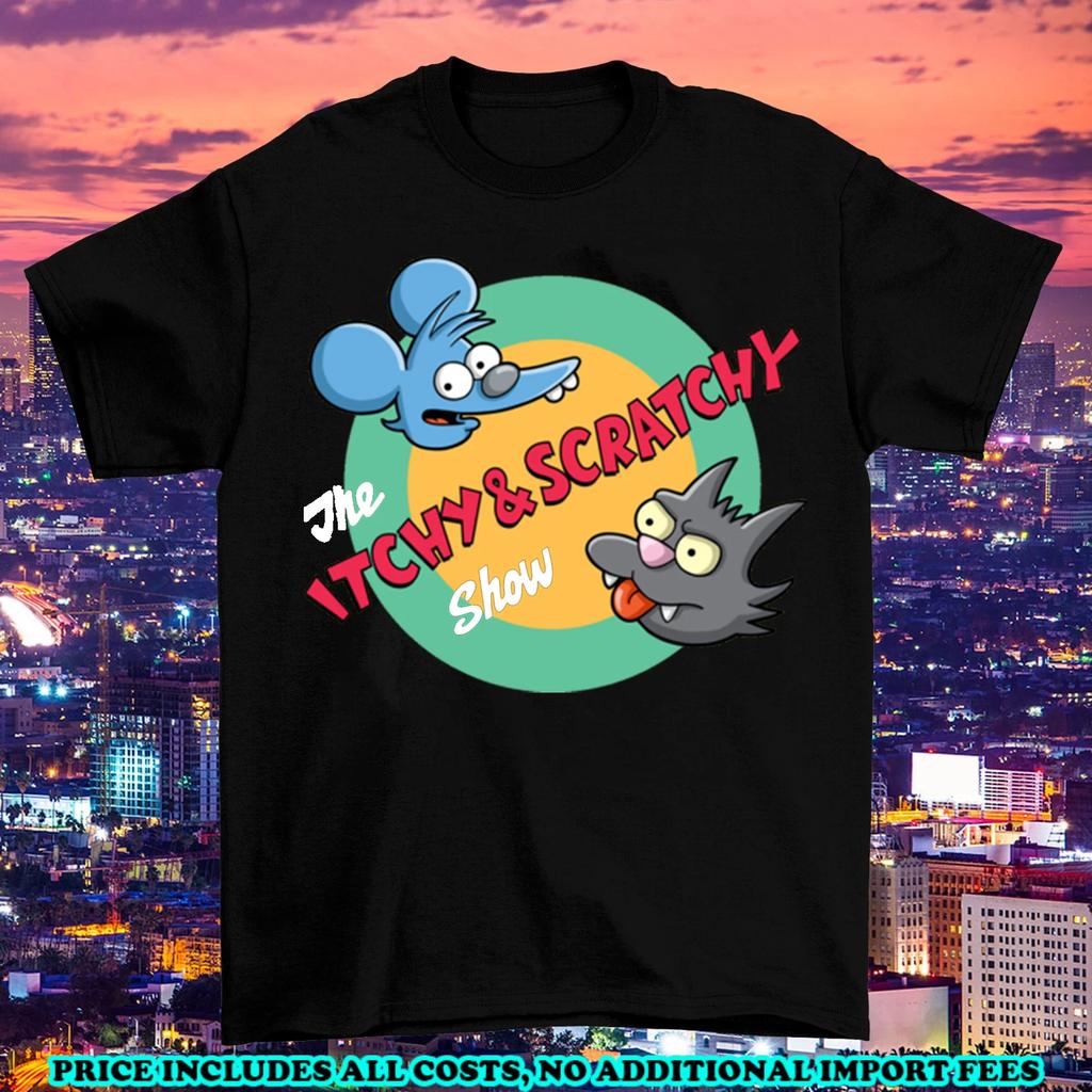 The Itchy and Scratchy Show Logo T-shirt S to 5XL