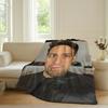 Fashion print L Lin Manuel Miranda Blanket For Sofa Office Bed Plane Travel Sleep Read Relax Camping Soft And Warm