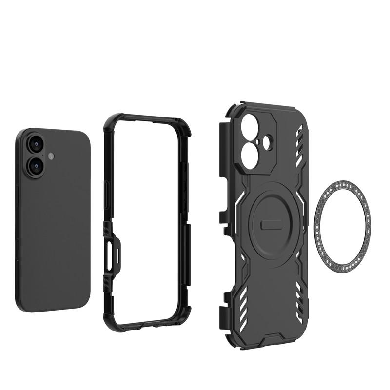 Прочный ударопрочный чехол для телефона серии iPhone 17 с магнитной системой теплоотвода и совместимостью с MagSafe