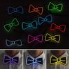 Luminous Necktie Detachable Design Glowing Bow Tie Masquerade Party Halloween Cosplay Costume Accessory