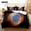 Пододеяльник Hubble King Size Queen Размер Звездное Небо Комплект Постельного Белья Яркий Космический Пейзаж Наволочка Долговечный Полиэстер