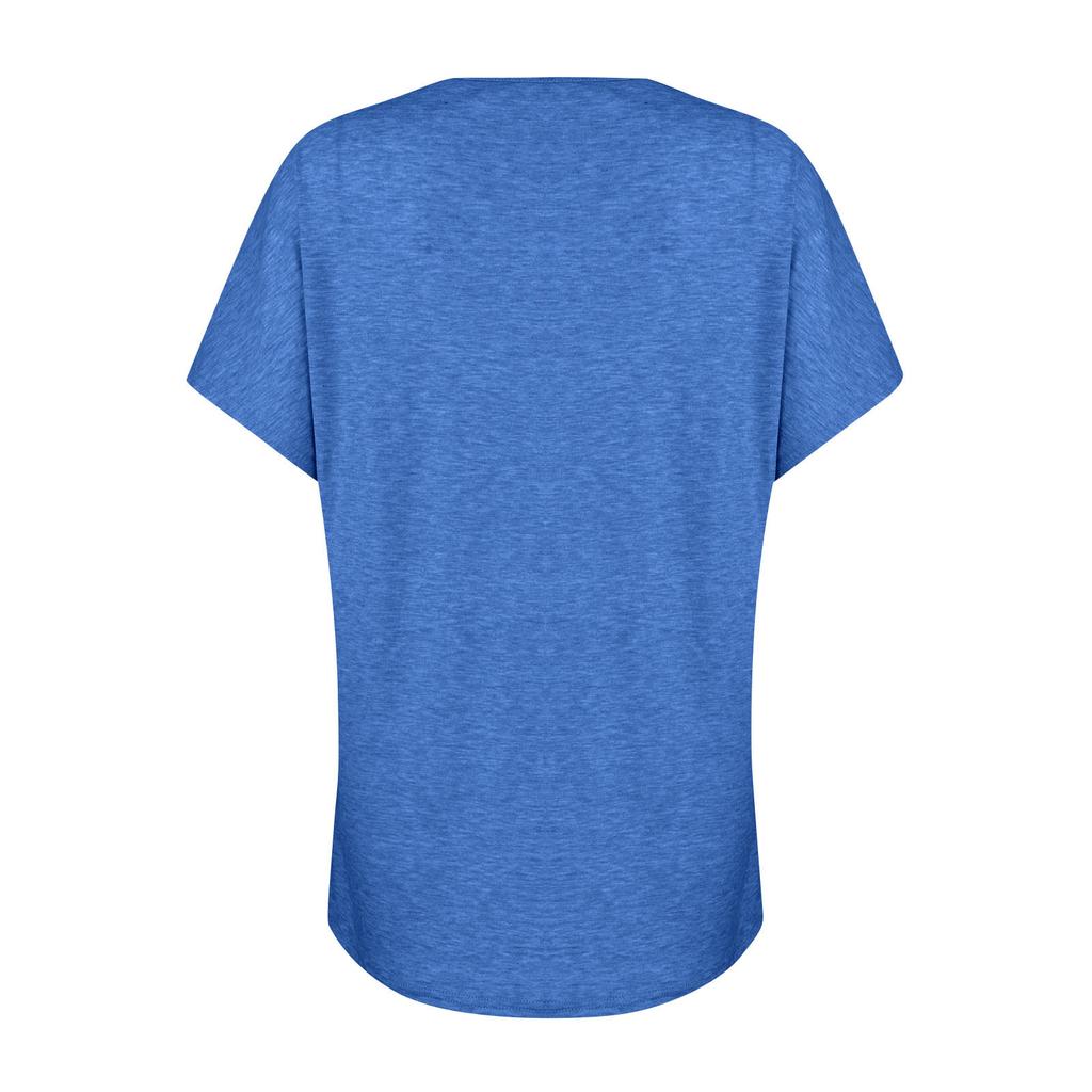 Summer Tops For Women Color For Women V-Neck Short Sleeve Comfy Womens Tops Oversized Tshirts