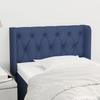 VidaXL Headboard with Ears Blue 83x16x78-88 Cm Fabric3119084