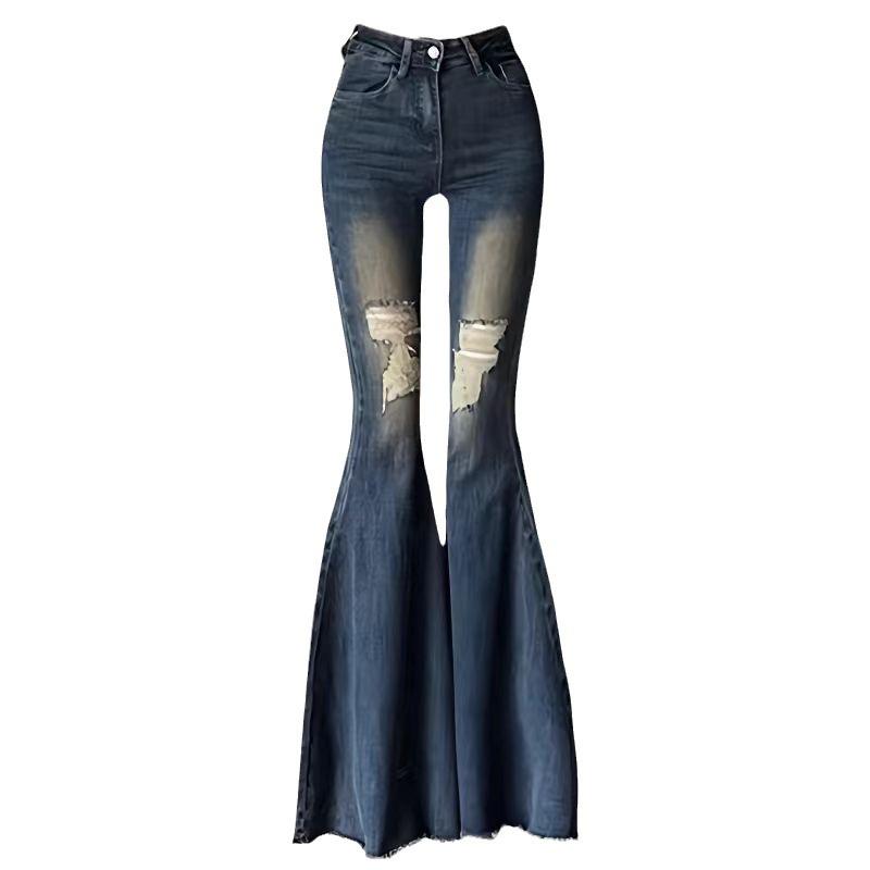 Джинсы Hot Girl Retro Fishtail Flared High Talys Row