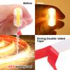 High Bright 220V 230V COB Strip Waterproof With/No Switch Plug 288LEDs/M White Natural Warm Flexible Ribbon LED Light Home Decor