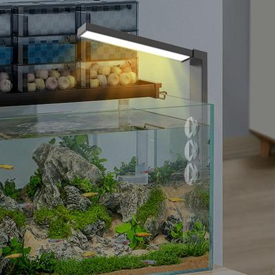 Светодиодная аквариумная лампа с 3 присосками, яркая световая планка для аквариума (5 Вт, Черный)