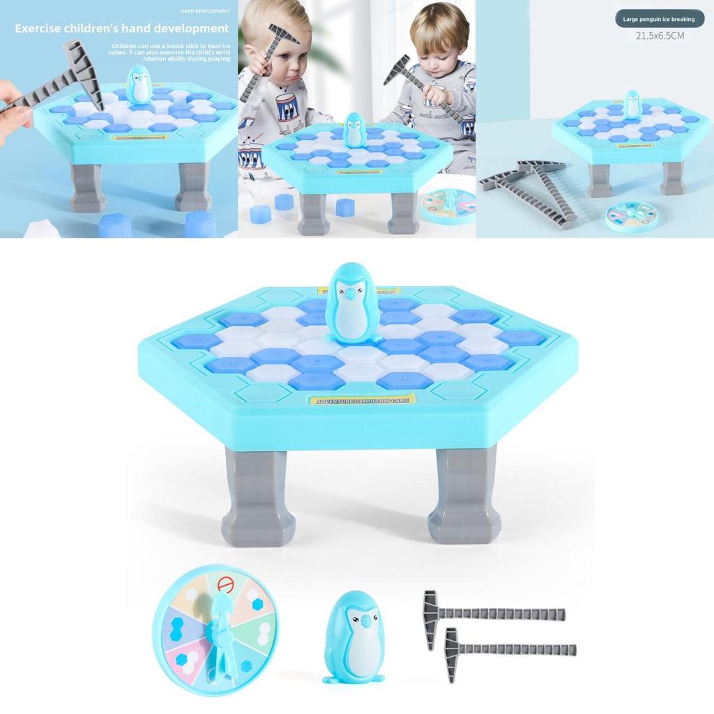 Penguin Ice Breaking Parent Child Interactive Toy With Plastic Blocks For Brain Development