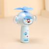 Portable USB Rechargeable Cartoon Mini Fan - Creative Student Gift