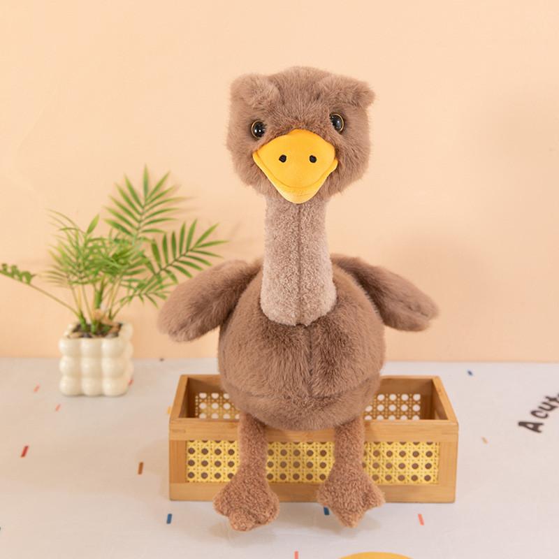 Plush Ostrich Toy Soft Animal Kids Comforting Gift For Children