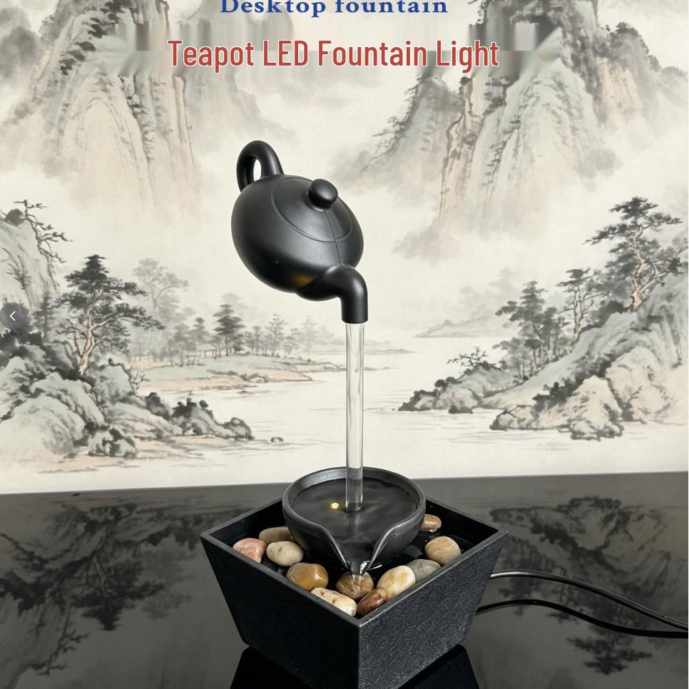 Настольный фонтанчик: Декор для дома и офиса, привлекающий богатство