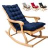 New Home Recliner Cushion Rocking Chair Cushion Outdoor Garden Fabric Backrest Rattan Chair Cushion