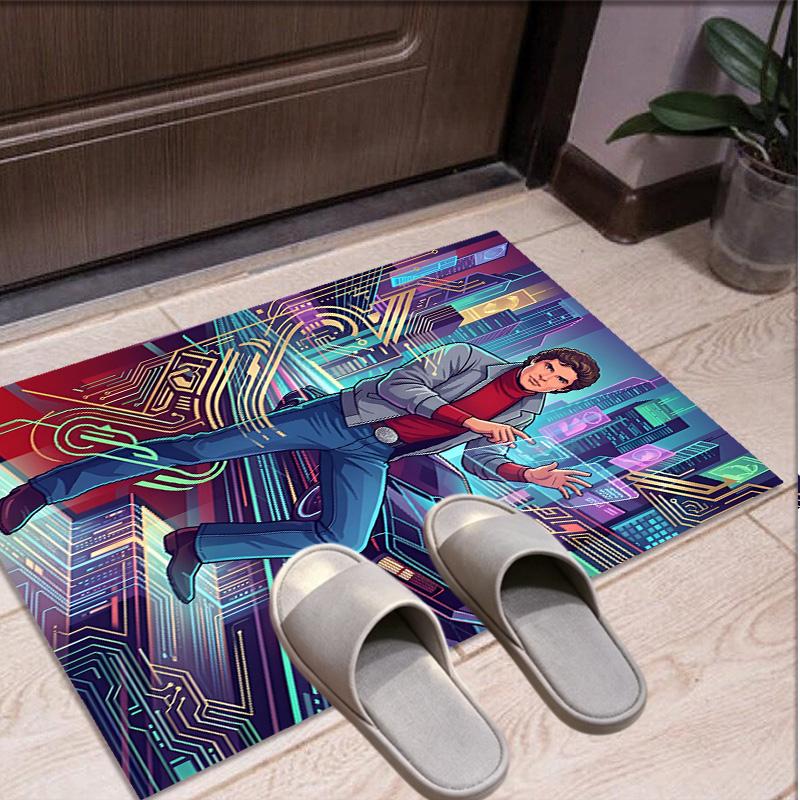 Knight Rider Pattern Rug, Indoor/Outdoor Mat, for Picnic, Gameroom, Bedroom, Office, Living Room, Home Decor Carpet, Birthday Gift