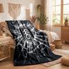 Fulham Football Print Flannel Blanket Soft Warm Sofa Bed Throw Blanket For Home Office Bedroom