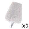2xPolishing Buffing Wool Cotton Wheel for Rotary Tool Accessory #5- 35x55mm , White, 2 Pcs