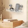Bathroom Suction Cup Storage Shelf No Drilling Bathroom Rack Wall Mounted Organizer