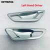 For Toyota Alphard Vellfire 2024 2025 2026 Carbon Fiber Interior Front Door Handle Bowl Cover Trim Bezel Accessories Car Styling