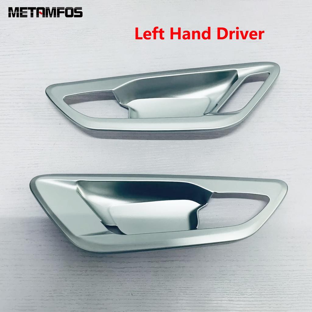 For Toyota Alphard Vellfire 2024 2025 2026 Carbon Fiber Interior Front Door Handle Bowl Cover Trim Bezel Accessories Car Styling