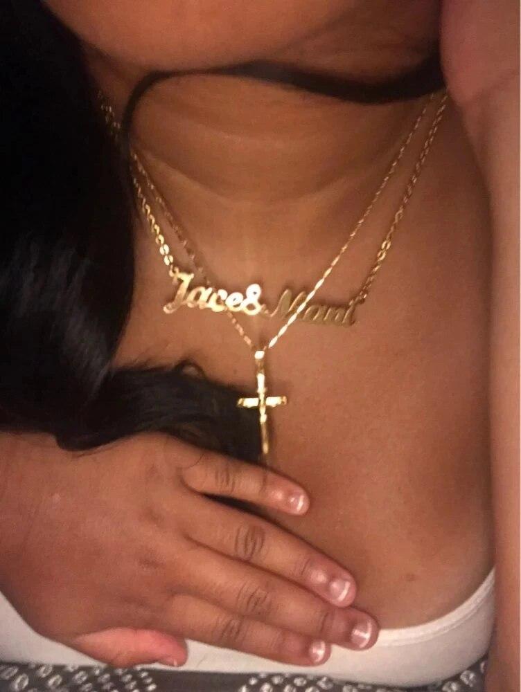 Высокое качество, ожерелье с подвеской в ​​форме креста из чистого золота для женщин и мужчин, ожерелья с наполнителем из желтого золота 24 карата, свадебные украшения, подарки