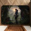 Game T-Tomb R-Raider Floor Mat Soft Flannel Floor Mat  Suitable for Entryways, Living Rooms, Bedrooms, and Bathrooms
