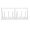 6 Holes 6 Column Plastic White Test Tube Rack Holder Stand Laboratory Supplies