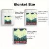 twin peaks 2D Flat Pattern Flannel Blanket High quality All Seasons Warmth and Comfort Perfect for Christmas Gifts.NMT0928547