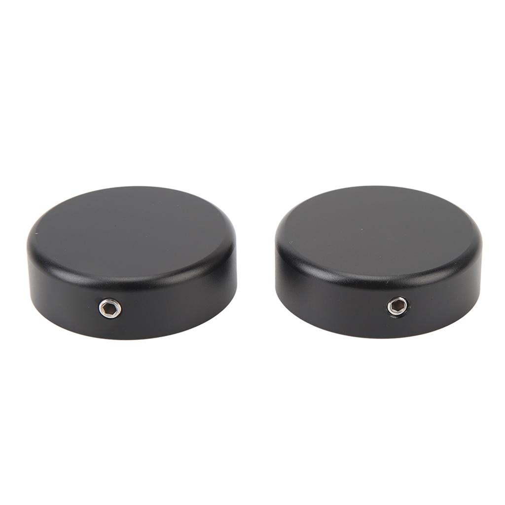 2Pcs Front Fork Stem Cover Durable Delicate Look Upper Fork Stem Cover Axle Nut Cap for CMX 250 300 500 Black