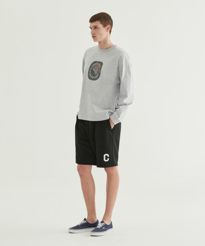 COVERNAT Sunset Surf Club Long Sleeve Melange Grey