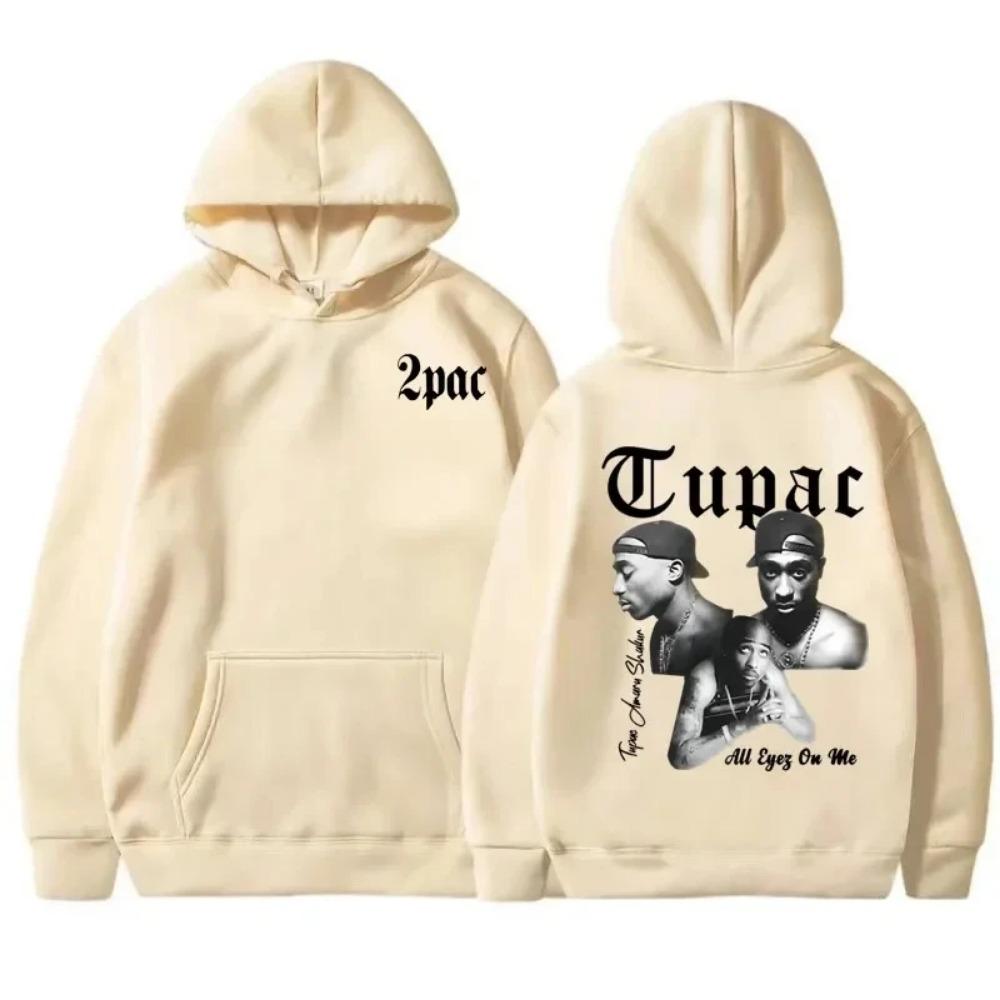 Худи с изображением рэпера Тупака 2pac Мужское и женское Спортивная одежда Унисекс Худи Модный Принт с буквами Хип-Хоп Спортивная одежда Повседневное