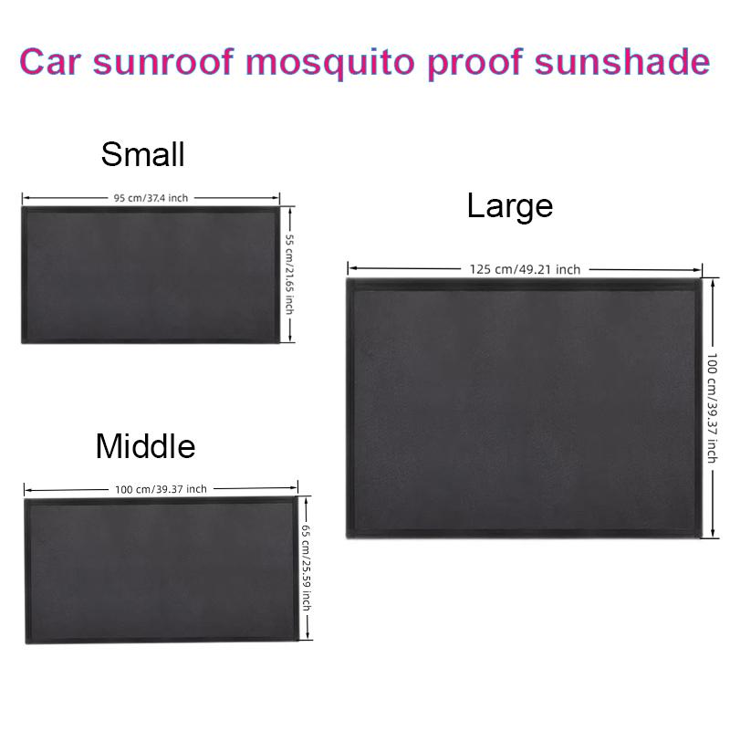 Magnetic Car Sunroof Sunshade Window Mesh Auto Top Mosquito Net Cover Interior Insulation Sunscreen Cloth