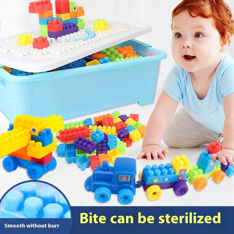 Children's Building Block Toys for Intellectual Development, Brain-stimulating Multifunctional Large-particle Boy and Girl Baby Puzzle Toys