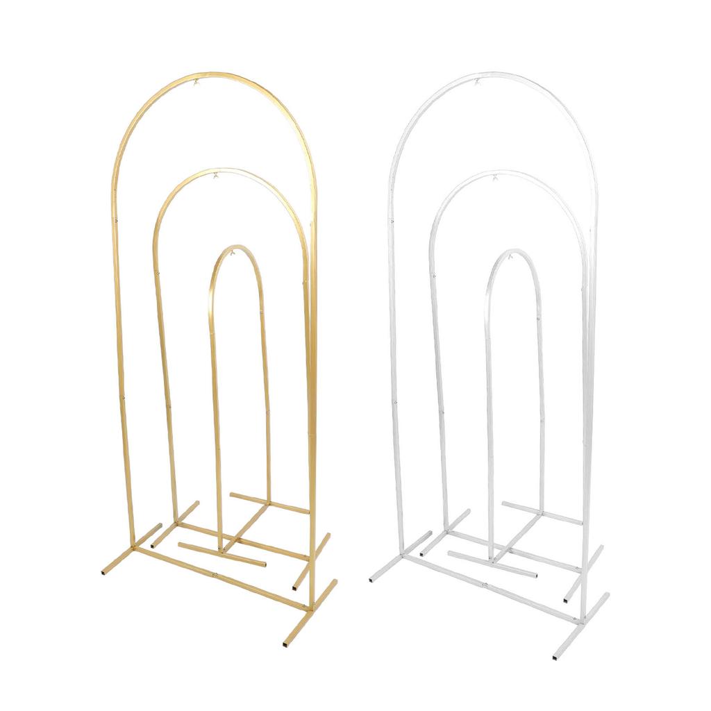 Комплект из 3 предметов, подставка для свадебной арки, 4 фута, 5 футов, 6 футов, металлическая подставка для арочного фона с воздушными шарами для улицы