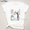 Lettbao Studio Ghibli Totoro Miyazaki Ullzang Graphic T Shirt Funny Cartoon Tshirt Anime Top Tee Female