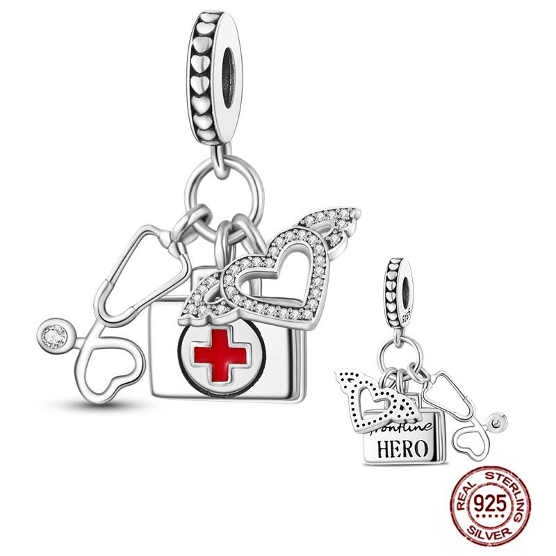 Woman Retro Copper Animal Tree Of Life Charms Beads Loveheart Fit Original Pendant Bracelet Diy Jewelry Making Gift