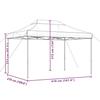 VidaXL Tente de réception pliable escamotable beige 410x279x315 cm, tente, tente à auvent, auvent de gazebo, tente gazebo, 4005007