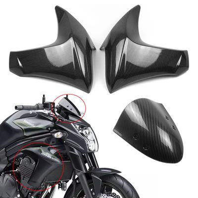 Крышка радиатора из углеродного ветрового стекла, подходит для kawasaki ER6N 2012 2013 2014 2015 2016 ABS Injection обтекатель