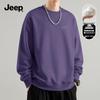 Jeep Men's 330G Heavyweight Round Neck Long Sleeve Sweatshirt