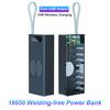 Anti-reverse Connection Power Bank Shell High-quality Wireless Charging Quick 16x18650 QC Case