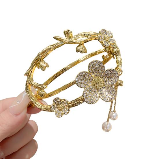 Заколка для волос с кисточками и стразами, искусственный жемчуг, сказочный рыбий хвост, цветок, дизайн бабочки, элегантная заколка для волос, женские аксессуары для волос