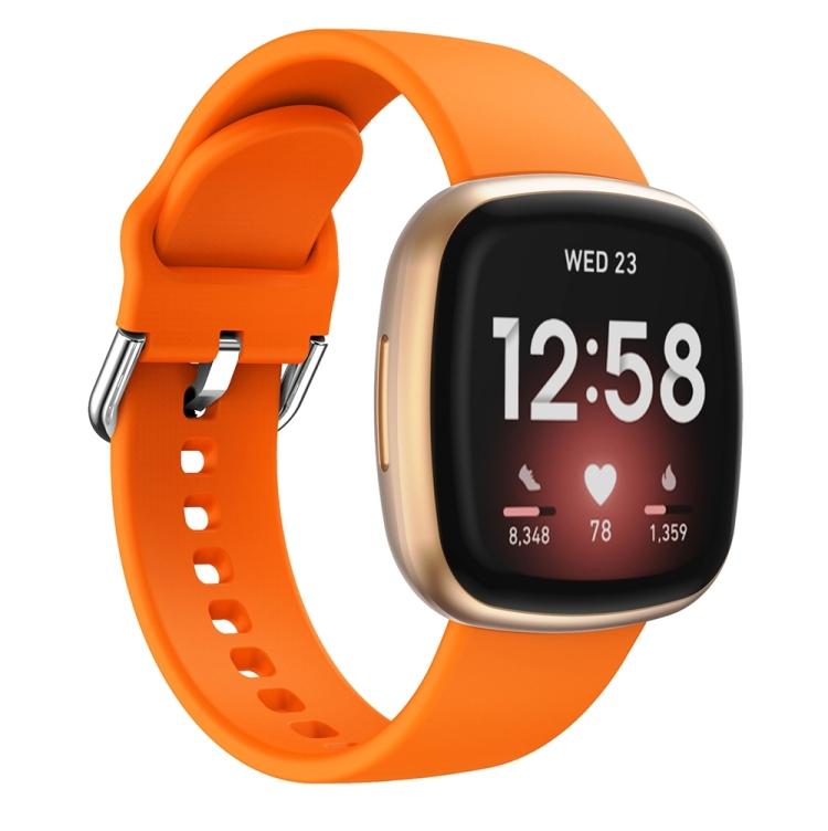 Силиконовый ремешок для Fitbit Versa 3(черный)