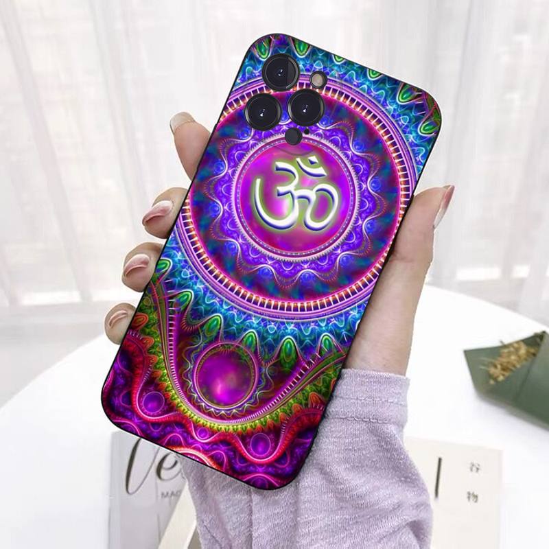 Аум Ом Йога Чехол для телефона Силиконовый Мягкий Для iphone 14 13 12 11 Pro Mini XS MAX 8 7 6 Plus X 2020 XR Накладка