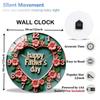 Large 12 Inch Round Wall Clock Constructed from Robust, Long-Lasting Materials