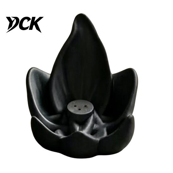 Zen Souvenirs for Home Lotus Backflow Incense Base, 3D Printed Matte PLA Holder, Agarwood Stand Office Fountain Burner Tea Rooms And Meditation Holder